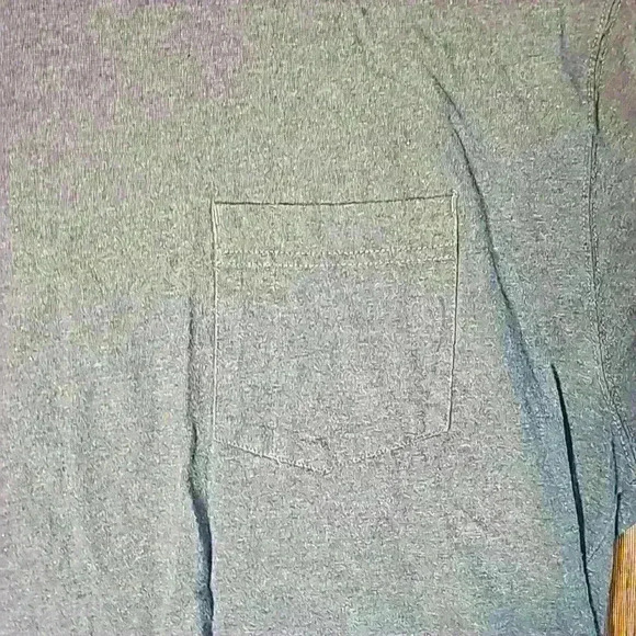 Mens Redhead Brand Co Blue Heather Long Sleeve TShirt w pocket XL - Picture 2 of 4